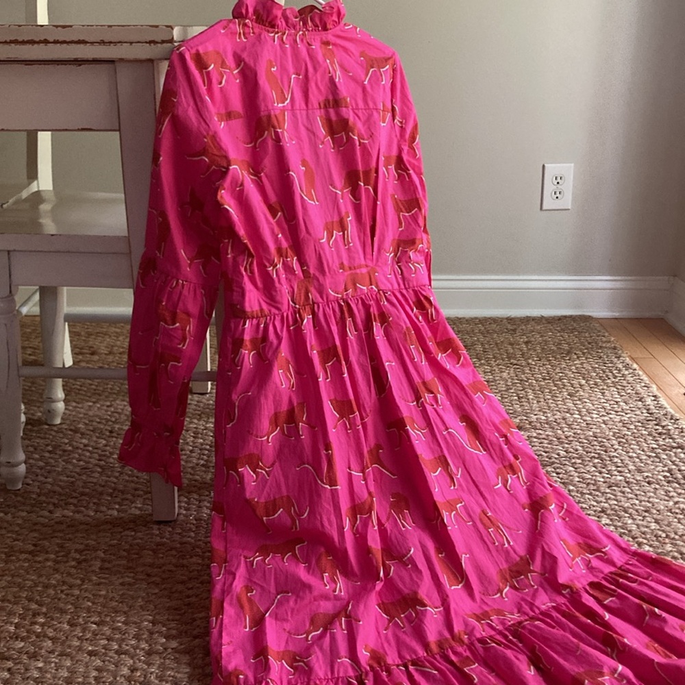 New w Tag: Sheridan French Britt Dress in Festive Cheetah. Size Small - Picture 5 of 16